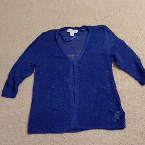 Laura Ashley Royal Blue Cardigan